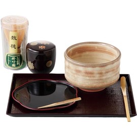 Ale-net Tea Utensils, Matcha Bowl, Dotted Set, Diameter 4.5 x Height 3.1 inches (11.5 x 8 cm), Ippuku Bowl Assortment, Tea Utensil Set, Mino Ware