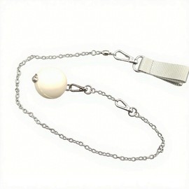 Winged Sirenny Stainless Steel Chain Poi-Ropes for DIY Veil Pois and Poi-Streamers, with a Rubber Ball and 3 swivels for Smooth Spinning (Set of 2)