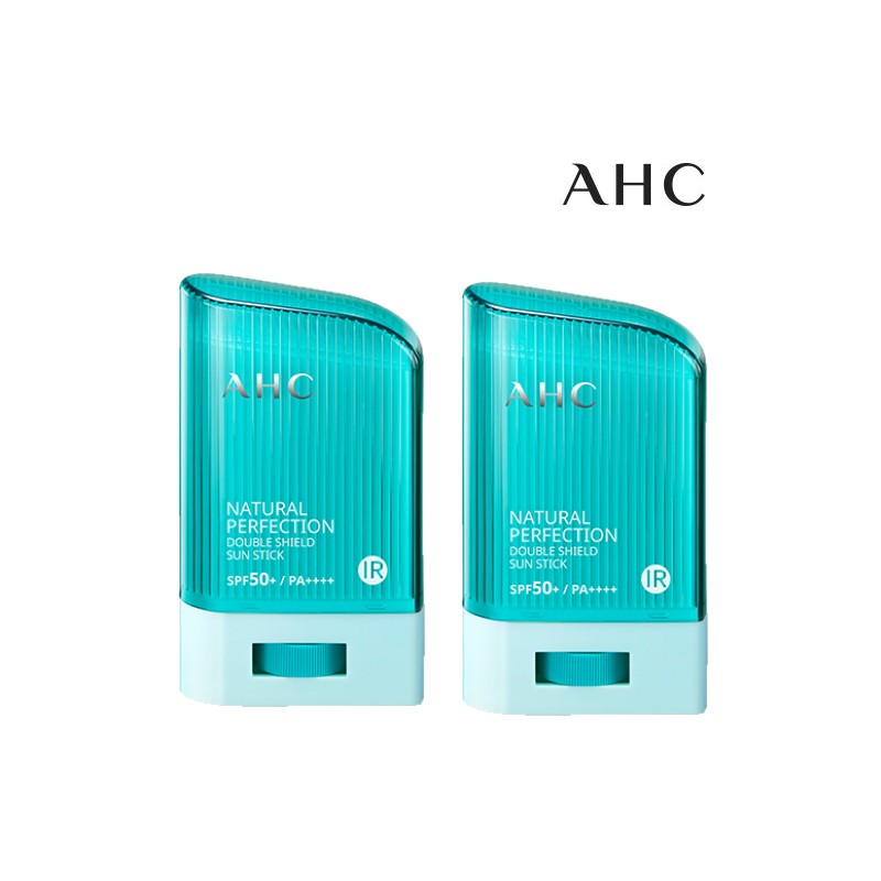 AHC 2025년 최신제조 AHC 내추럴 퍼펙션 더블쉴드 선스틱 22g 2개