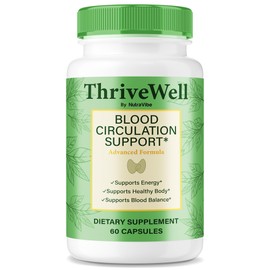 ThriveWell Capsules, Premium Thrive Well Formula with Clean Ingredients to Support Healthy Circulation, Natural Flow & Balanced Levels | Just 2 Take Easy-to-Swallow Pills a Day (60 Capsules)
