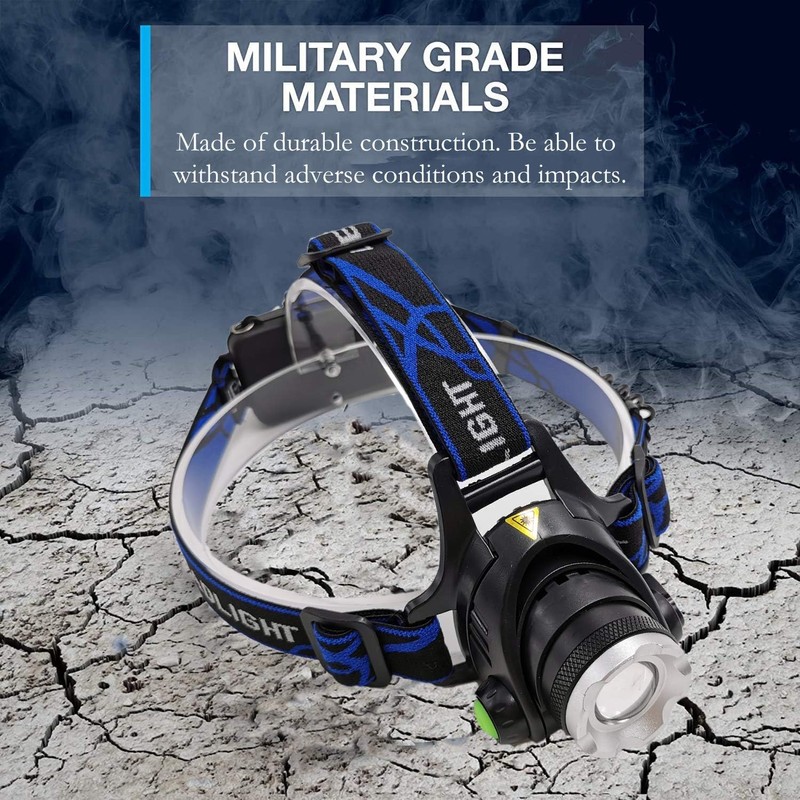 GaiGaiMall 3000 Lumen Headlamp Flashlight 3 Modes Waterproof Led Head