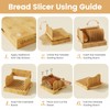 Gobam Adjustable Bamboo Bread Slicer for Large Sourdough & Homemade