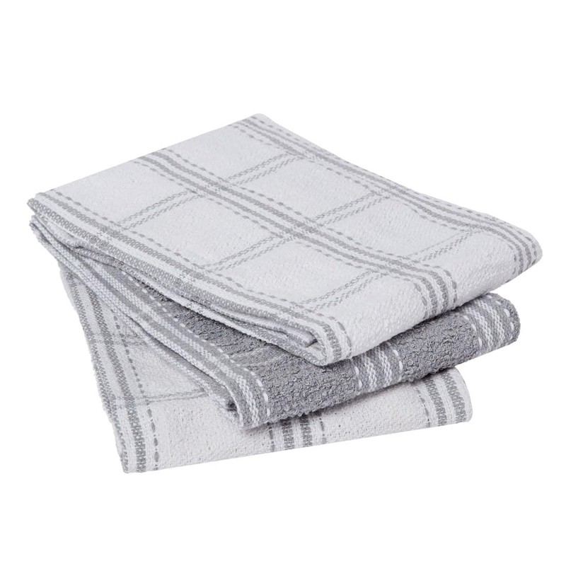 Charlotte Andersen Tea Towels for Kitchen 3 Pack Cotton Dish