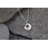 Large Wave Pendant, Sterling Silver, handmade in Cornwall