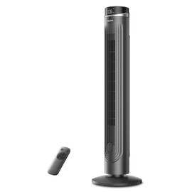 PELONIS 42-Inch Tower Fan for bedroom, Standing Fan with 90° Oscillation, 28ft/s, 5 Speeds & 4 Modes, Eco Mode, 12H Timer, 23dB Quiet, Remote Control, Easy Assembly, LED Display
