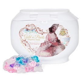 Gold n Pearls 5-in-1 Laundry Pods, Orangerie Royal Scent - Stain Remover, Fabric Softener, Deep Clean, Color Protection & Long-Lasting Freshness, 42 Count