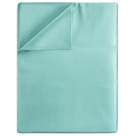 King Size Single Flat Sheet Only - Deep Pocket for King Mattress - Softer Than Egyptian Cotton - 1
