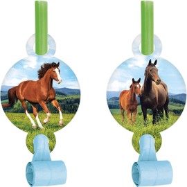 Wild Horse Party Blowers, 8 ct