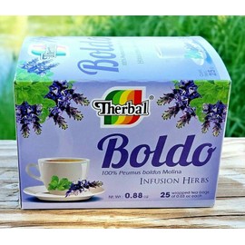 Therbal Te de Boldo ✅ Tea Boldo Infusion Herbs 25 bags 0.3 oz. each By Therbal