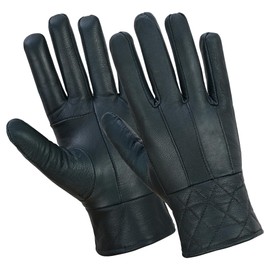 Home-Kitchen-Pets Ladies Leather Gloves – Soft, Stylish, and Warm-Winter,Driving and Outdoor Fashion Mittens Available in S/M & M/L Sizes (Black, S/M)
