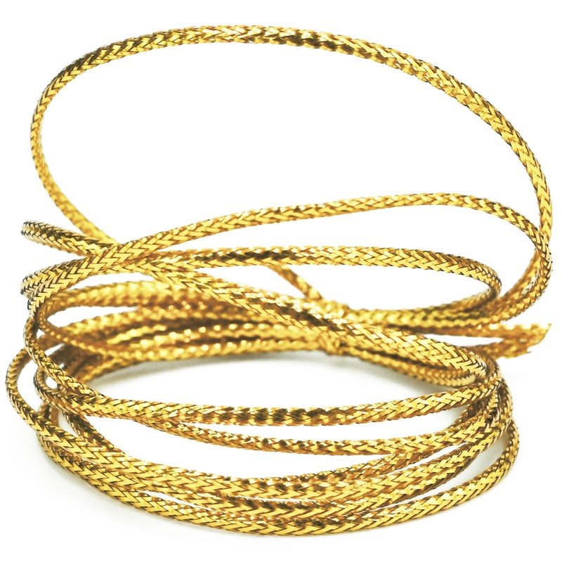 Metallic Bright Gold Twine 1.5 mm Thick 328 Feet for