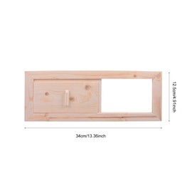 IWOWHERO 1set Sauna Ventilation Panel Cedar Shutter Air Vent Grille for Steam Rooms High-Temperature Resistant Easy Installation for Fresh Air Intake