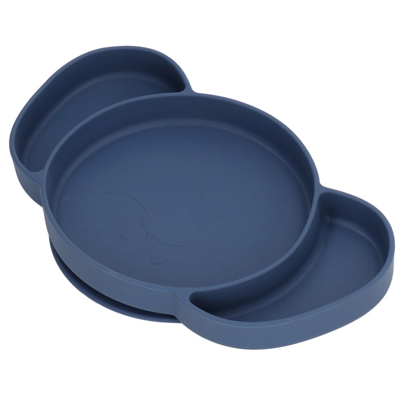 Kids Divided Plates Safe Silicone Foldable Prevent Slipping Toddler Suction