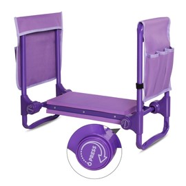 TRY & DO Garden Kneeler and Seat Bench Garden Workseat,New Smart Folding Gardening Bench EVA Foam Kneeling Pad Dual Detachable Tool Pouch Portable Gardening Stools for Back Yard Outdoor Fishing