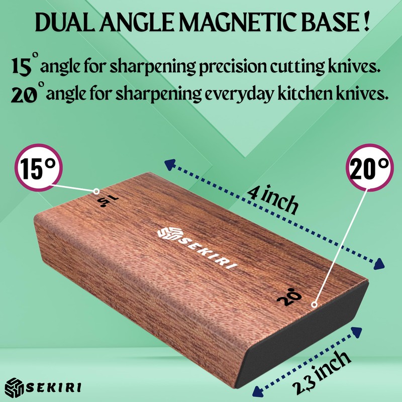 Knife Sharpening Kit & Kitchen Knife Bundle. Premium Diamond and