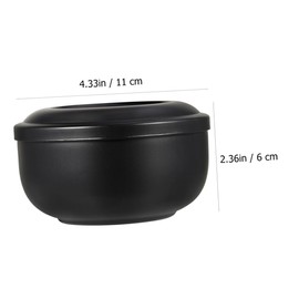 SAFIGLE 1Pc Durable Stainless Steel Shaving Bowl for Men Home Use Shaving Container Practical and Grooming Tool for Families and Salons High Grade Material Design