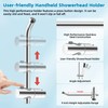 Hibbent Shower Slide Bar with Handheld Shower Head Holder, Stainless