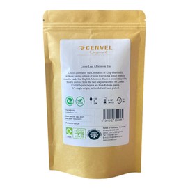 CENVEL® King Charles III Coronation Loose Leaf English Afternoon Tea |100g Pure natural Black Tea Leaves | Perfect Coronation Gift and Sounvenir. (100g, Buckingham Palace)