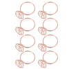 100Pcs Cute Paper Clips Ring Style Anti Slip Sturdy Electroplated