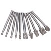 10 Pcs Rotary File Fast Chip Cutting Grinder Bit High