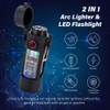 KALIMO Plasma Arc Lighter with LED Flashlight, Dual Arc Windproof