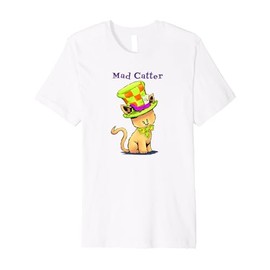 Alice Wonderland Mad Hatter Cat Gift Women's Clothing Premium T-Shirt