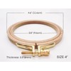 Nurge Premium Beech Wood Gold Clasp Embroidery Hoop 8mm (100mm