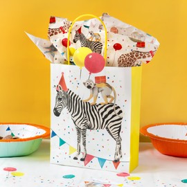 Talking Tables 8 x Safari Animal Themed Paper Plates for Girls & Boys Birthday or Baby Shower | Jungle Zoo, Madagascar Eco-Friendly Disposable Dishes for Kids Eco Choice