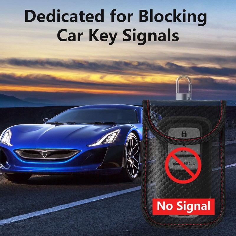Faraday Pouch for Car Keys, RFID Key Pouch Keyless Car