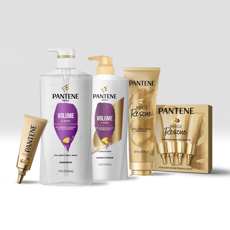 Pantene Conditioner for Fine Hair, Volume & Body, Safe for
