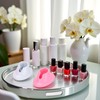 Enyolidimk 2pcs Soft Rubber Nail Polish Bottle Holder Stand Anti-Spill
