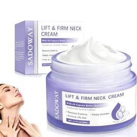 Crema para Cuello: Crema Reafirmante Para El Cuello - Reduce las Arrugas y Líneas de Expresión, Reafirma y Levanta la Piel Flácida, Crema para Cuello 