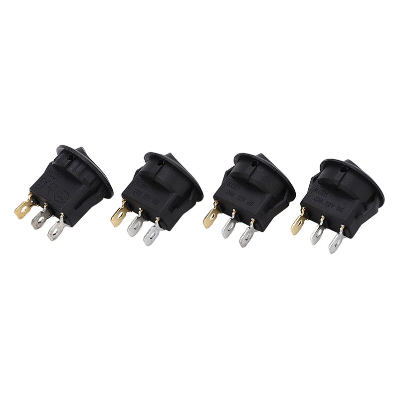 20Pcs Rocker Switch 3 Pin 2 Position 12V Toggle On