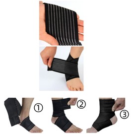 Elastic Breathable Wrap Ankle Extra Long Elastic Knee Wrap Compression Bandage Brace Support for Legs, Plantar Fasciitis, Stabilising Ligaments, Joint Pain, Squat, Basketball, Running, Tennis
