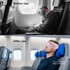 Rwotlls Travel Pillows for Airplanes, 2 Pack Airplane Head Strap