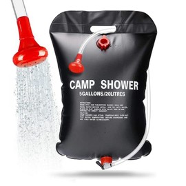 Kiuiom Outdoor Portable Solar Shower, Solar Shower Bag, Heating Mobile Camping Shower Bag, Solar Shower Camping Shower Travel Shower Compact Solar Portable Shower Bag Camping Water Bag