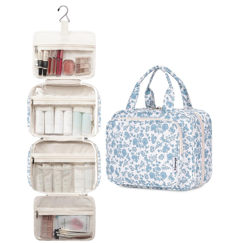 Narwey Large Hanging Travel Toiletry Bag for Women Wash Bag