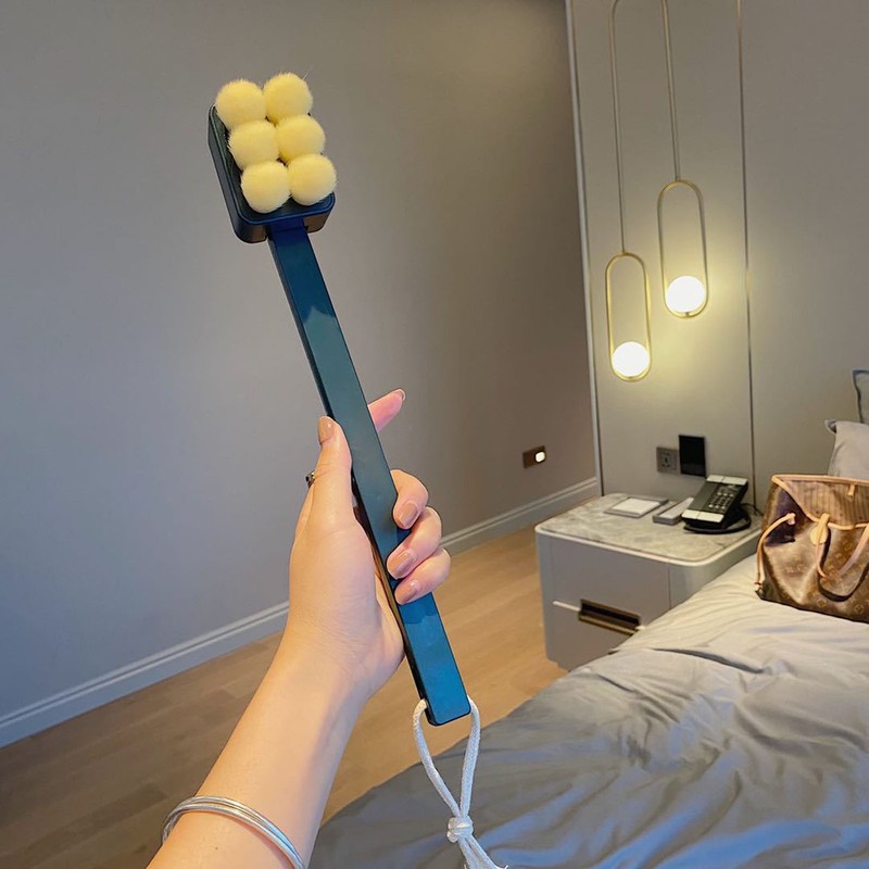 Shower Bath Brush Long Handle Removable Fine Fluffy Soft Scrubber