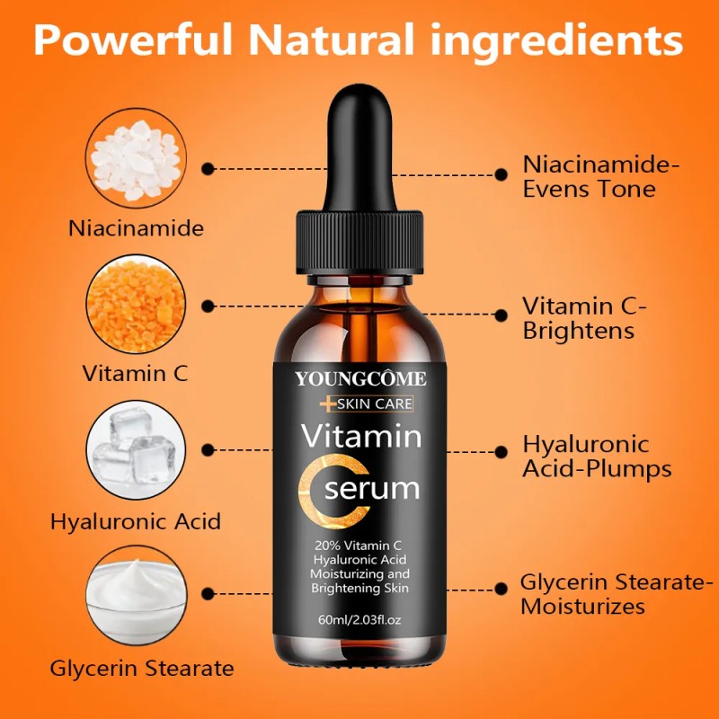 1/2 Unidad De Vitamina Facial, Con Sérum Glowing Care Skin
