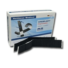 Holthaus YPSIPLAST® Finger Bandages, Robust and Black Finger Plasters, Pack of 100, 2 x 12 cm