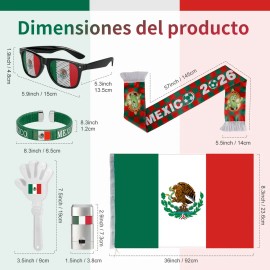 Kit Fiesta Aficionados Para Mundial México 2026, Bandera