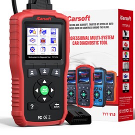 iCarsoft All Systems OBDII Scan Tool for Toyota/Corolla/Nissan/Honda/Hyundai/Kia, TYT V1.0 (2025) Oil Reset + SAS Calibration Services for Japanese/Korean Cars Auto VIN/Scan, Lifetime Free Update