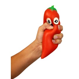 Incredible Novelties Super Stretchi Pals Chili. Stress Hand Grip. 6" Long, But Stretches 6X!