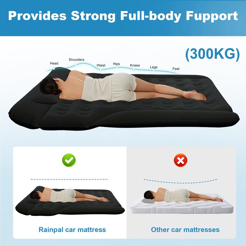 Handzee SUV Air Mattress, Inflatable Bed for Car Sleeping, Thickened