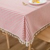 Plenmor Linen Tablecloth Cotton, Linen Look Tablecloth Washable Table Cloth