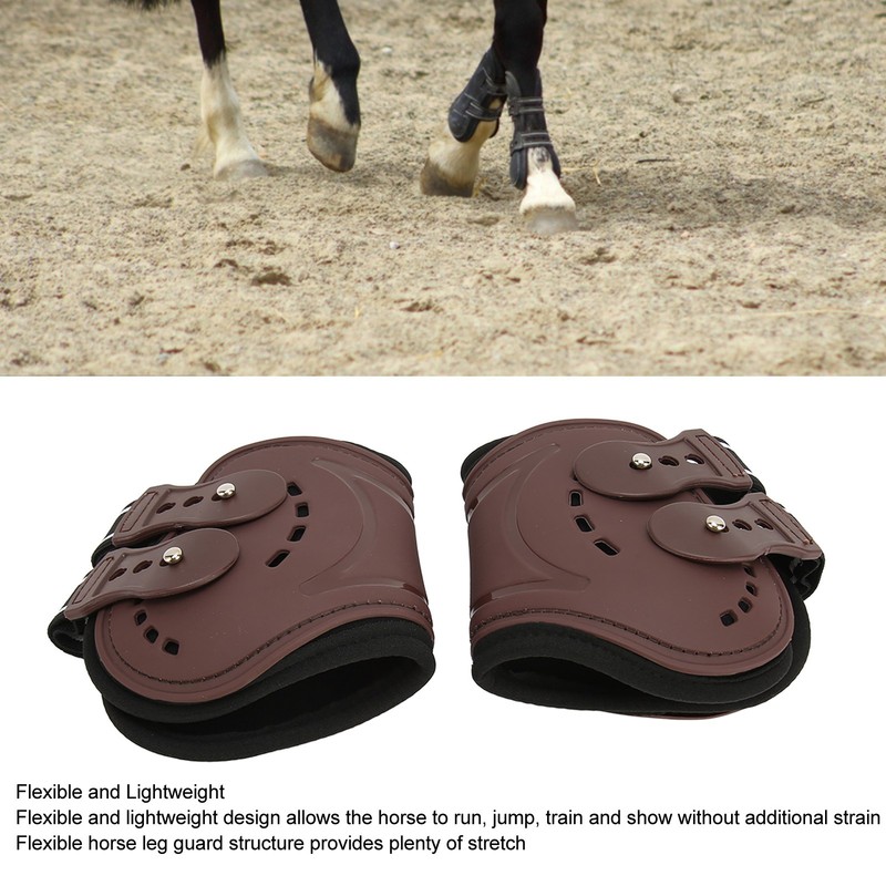Horse Fetlock Boots Breathable Impact Absorbing Air Perforated Horse Hind