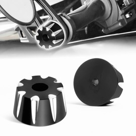 Billet Aluminum Handlebar End Caps for The Can-Am Ryker Anti-Vibration Handlebar End Weights Bar End Caps Fit for Can Am Ryker 600 900 Rally Edition Sport Ace 2019-2025 (Black)