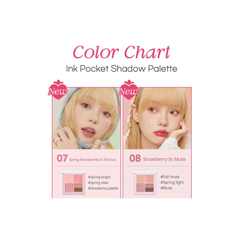 Peripera [Peripera]*Soft Berry* Ink Pocket Shadow Palette (2 Colors)