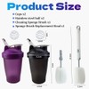 ZDL Eiwei? Shaker,2pcs Protein Shaker,Shaker-Flasche F1r Proteinpulver,Shaker f1r Eiwei? Sportgetr?nke,Auslaufsicher,Mit