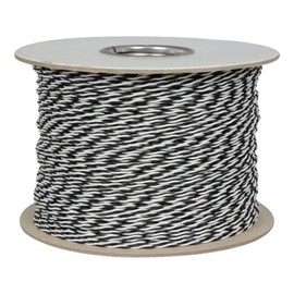 Jameco ValuePro 24 AWG Black/White Stranded Twisted Pair Hook-Up Wire 1000 Feet